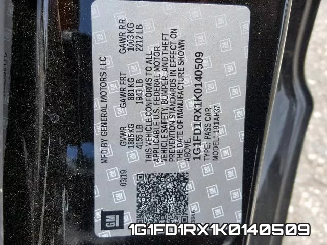 1G1FD1RX1K0140509 фото 2