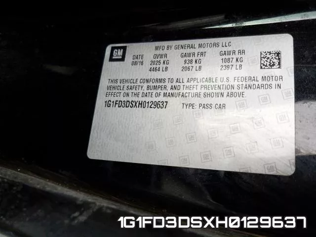 1G1FD3DSXH0129637 фото 2