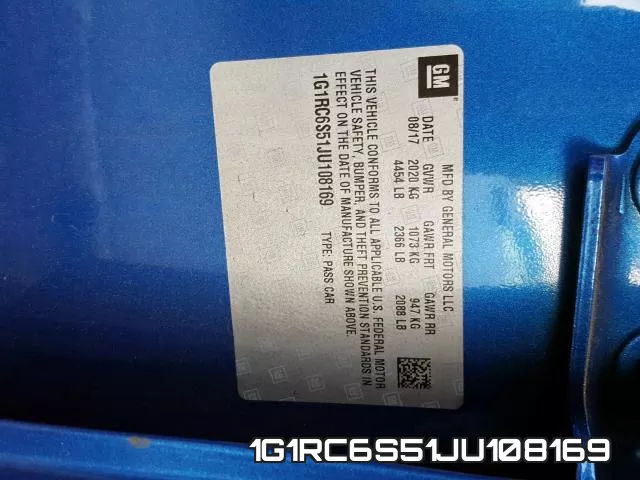 1G1RC6S51JU108169 фото 2