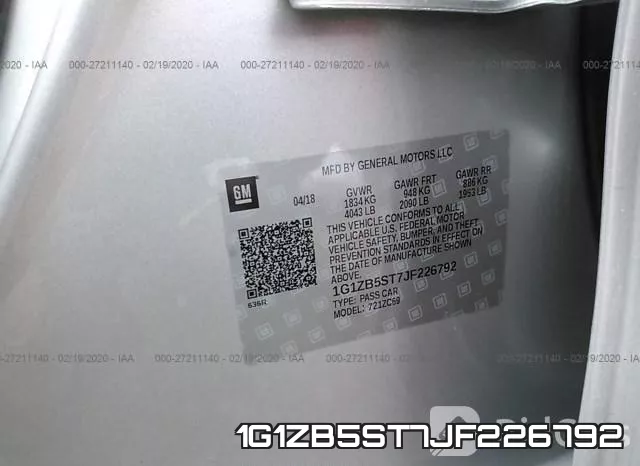 1G1ZB5ST7JF226792 фото 7