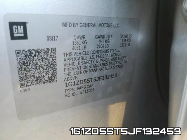 1G1ZD5ST5JF132453 фото 2