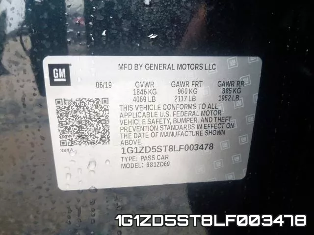 1G1ZD5ST8LF003478 фото 2