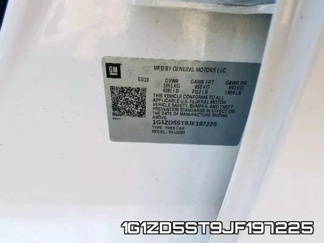 1G1ZD5ST9JF197225 фото 2