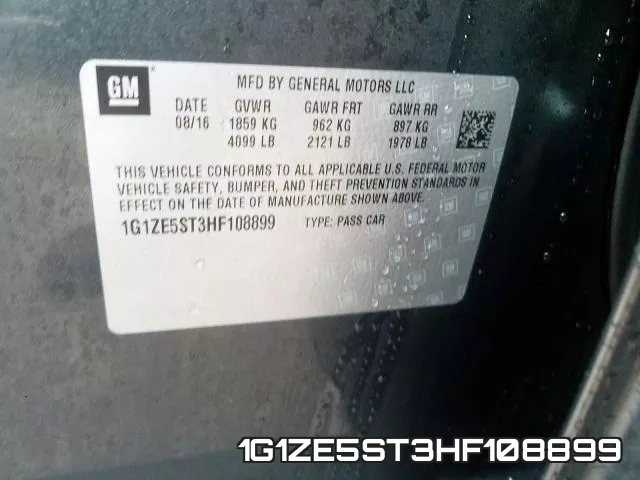 1G1ZE5ST3HF108899 фото 2