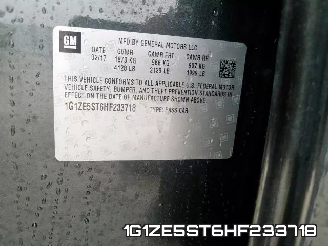 1G1ZE5ST6HF233718 фото 2