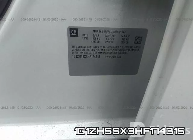 1G1ZH5SX3HF174315 фото 4