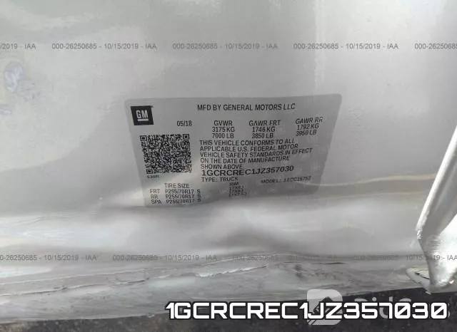 1GCRCREC1JZ357030 фото 10