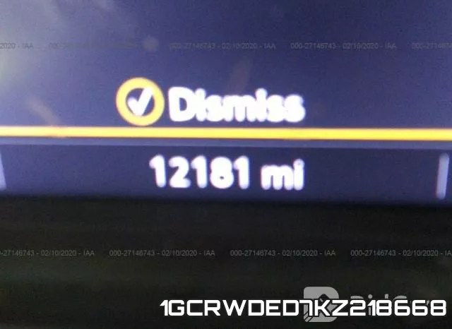1GCRWDED7KZ218668 фото 8