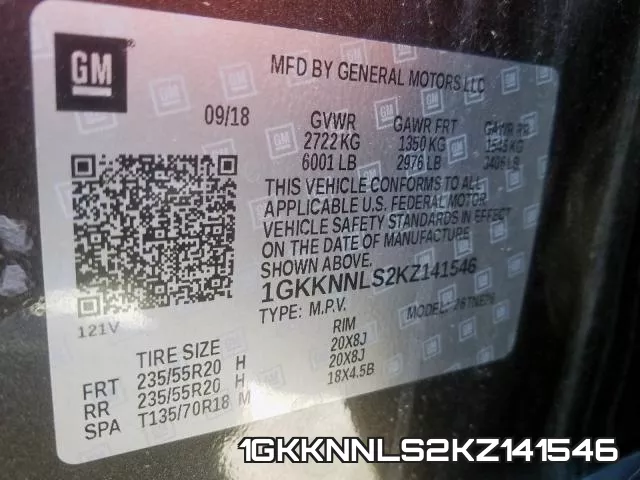 1GKKNNLS2KZ141546 фото 2