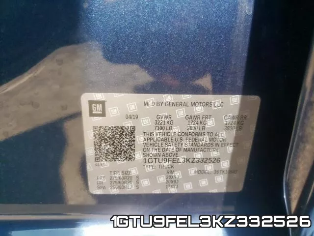 1GTU9FEL3KZ332526 фото 2