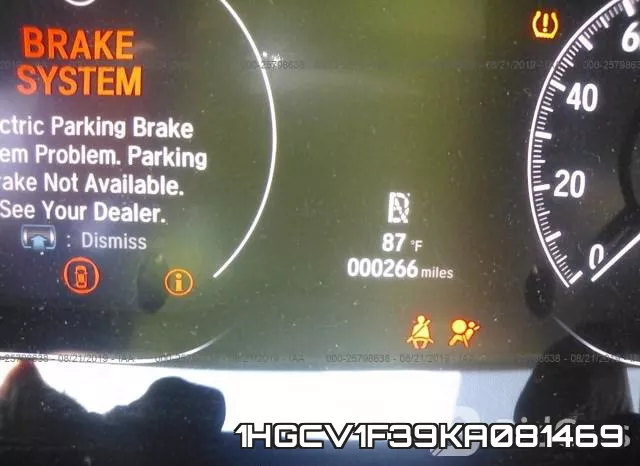 1HGCV1F39KA081469 фото 8