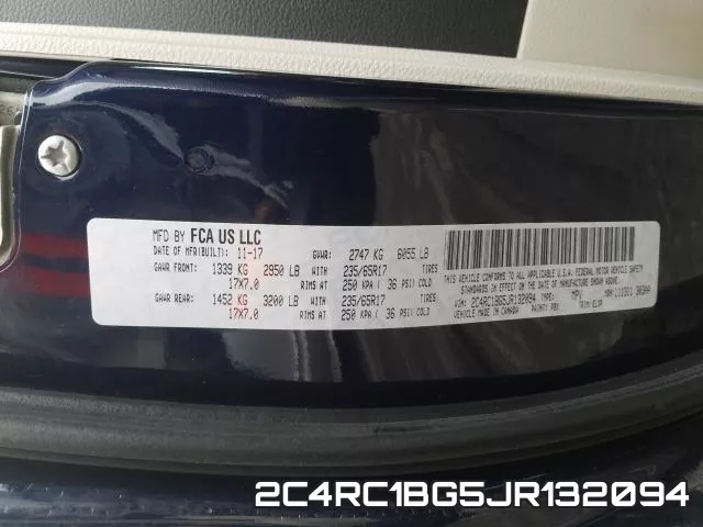 2C4RC1BG5JR132094 фото 2