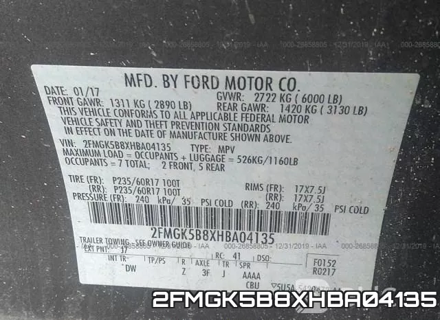 2FMGK5B8XHBA04135 фото 10