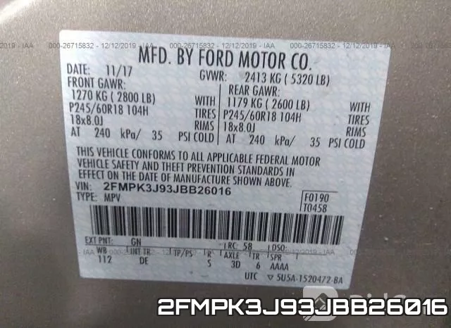 2FMPK3J93JBB26016 фото 10