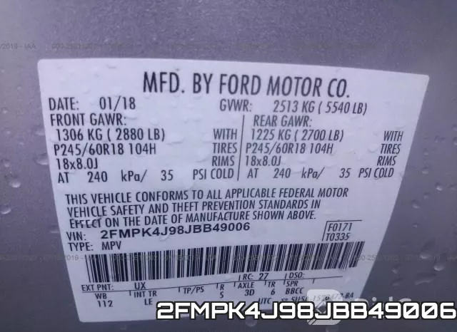 2FMPK4J98JBB49006 фото 10