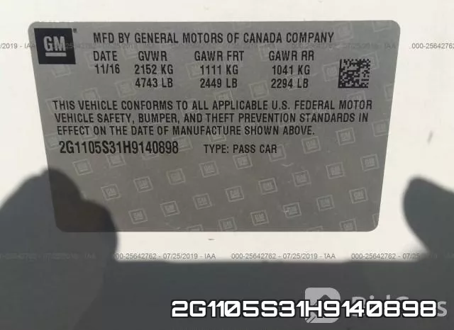 2G1105S31H9140898 фото 10