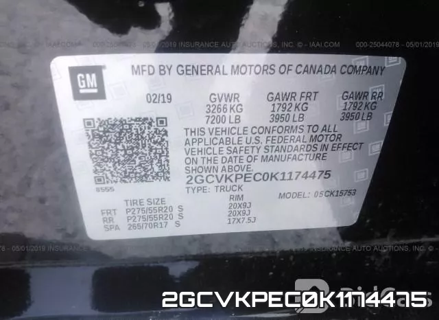 2GCVKPEC0K1174475 фото 10