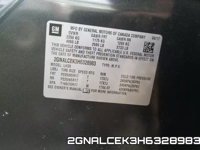 2GNALCEK3H6328983 фото 2