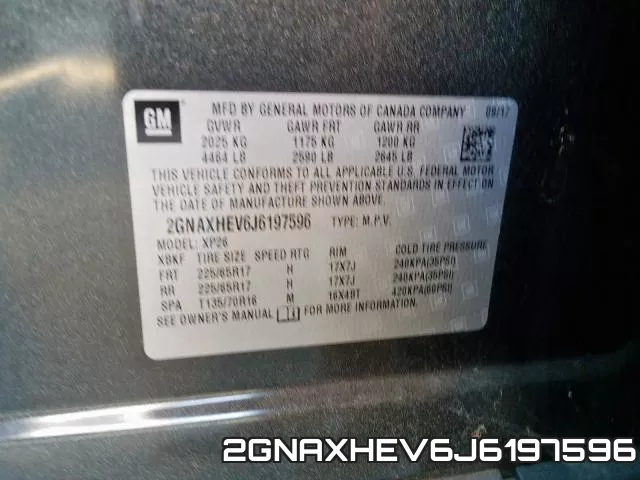 2GNAXHEV6J6197596 фото 2