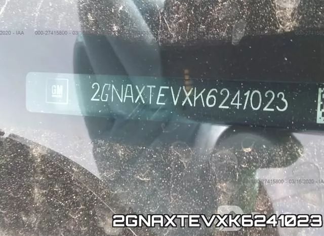 2GNAXTEVXK6241023 фото 10