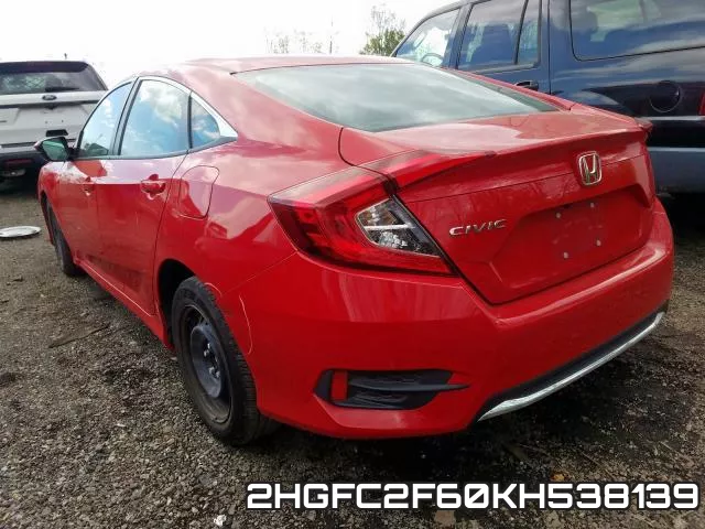 2HGFC2F60KH538139 фото 4