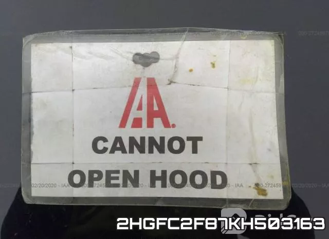 2HGFC2F87KH503163 фото 2