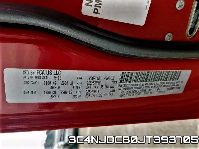 3C4NJDCB0JT393705 фото 2
