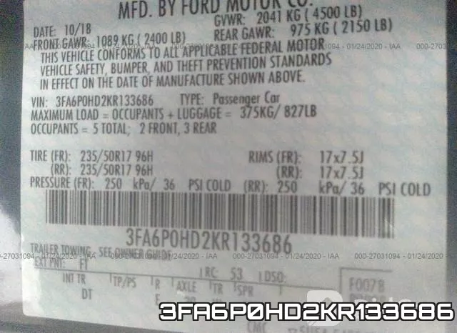3FA6P0HD2KR133686 фото 10