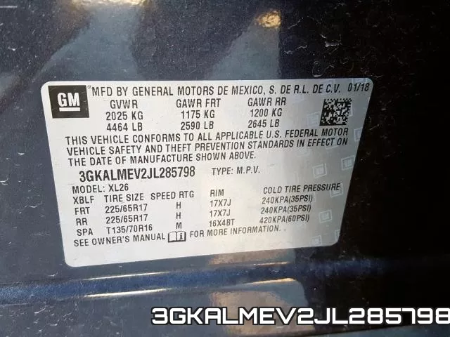 3GKALMEV2JL285798 фото 2