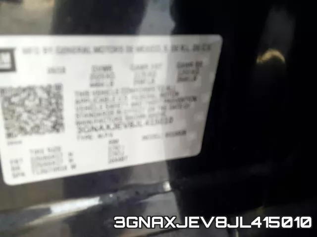 3GNAXJEV8JL415010 фото 2