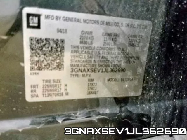 3GNAXSEV1JL362690 фото 2