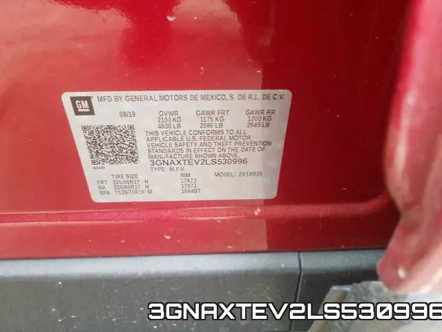 3GNAXTEV2LS530996 фото 2