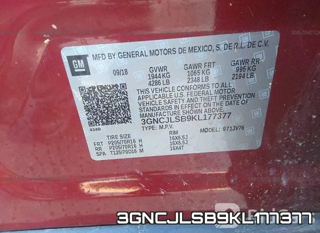 3GNCJLSB9KL177377 фото 10