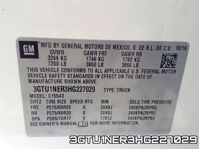 3GTU1NER3HG227029 фото 2