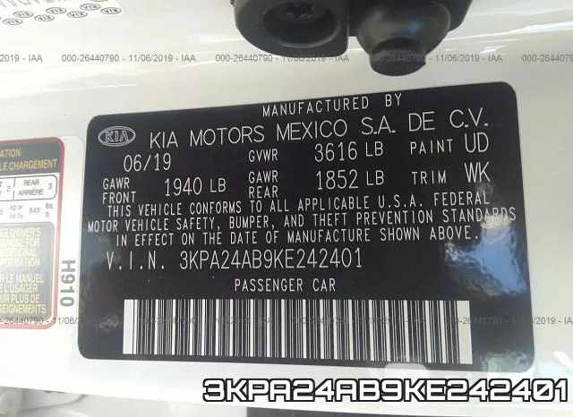 3KPA24AB9KE242401 фото 10