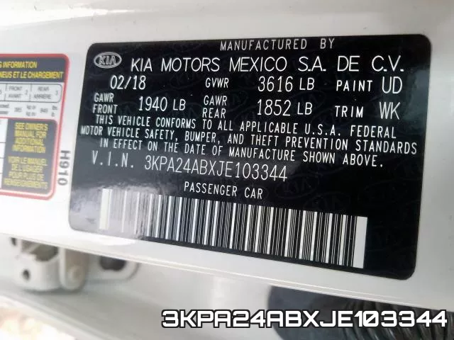 3KPA24ABXJE103344 фото 2