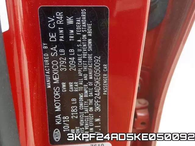 3KPF24AD5KE050092 фото 2