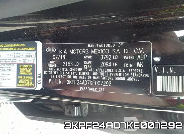 3KPF24AD7KE007292 фото 10