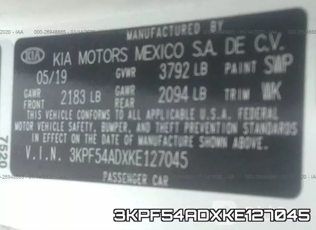 3KPF54ADXKE127045 фото 10