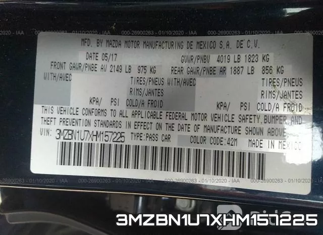 3MZBN1U7XHM157225 фото 10