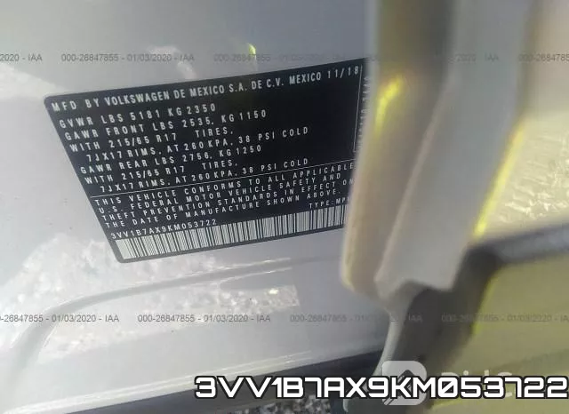 3VV1B7AX9KM053722 фото 10