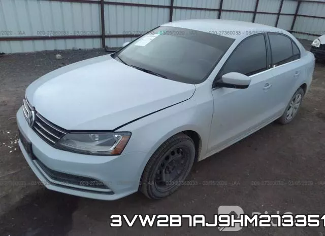 3VW2B7AJ9HM273351 фото 3