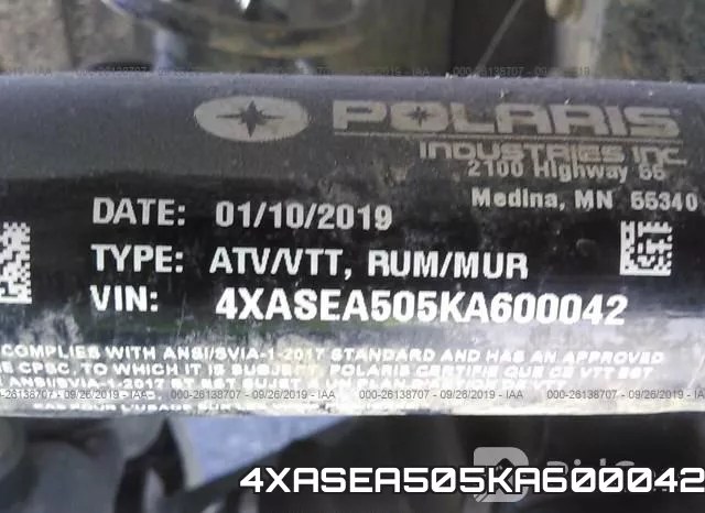 4XASEA505KA600042 фото 2