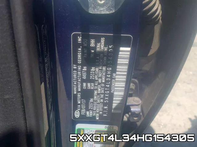 5XXGT4L34HG154305 фото 2