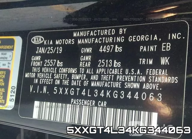 5XXGT4L34KG344063 фото 10