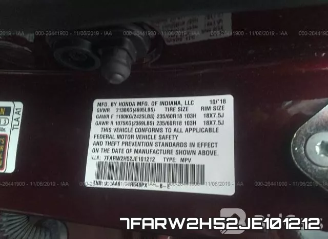 7FARW2H52JE101212 фото 10