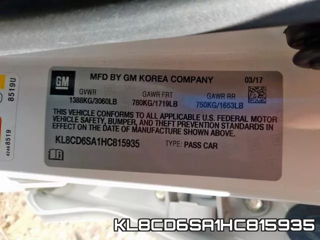 KL8CD6SA1HC815935 фото 2