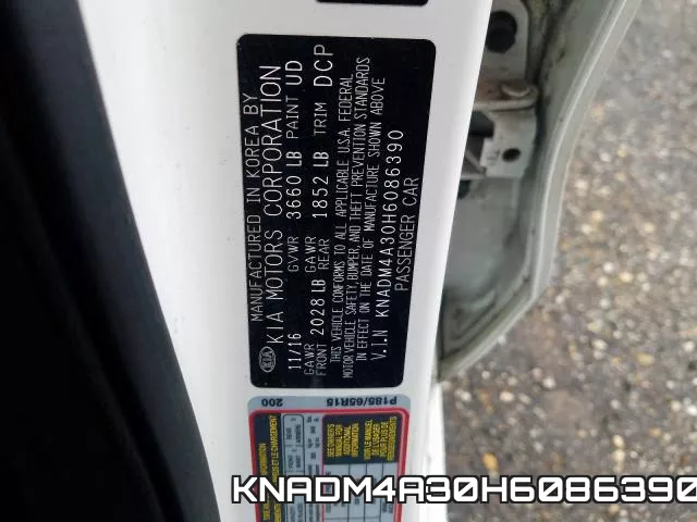 KNADM4A30H6086390 фото 2