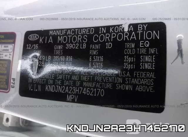 KNDJN2A23H7462170 фото 6