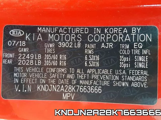 KNDJN2A28K7663666 фото 2